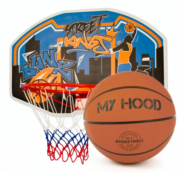 My Hood - Basketball hoop with backboard - Includes ball