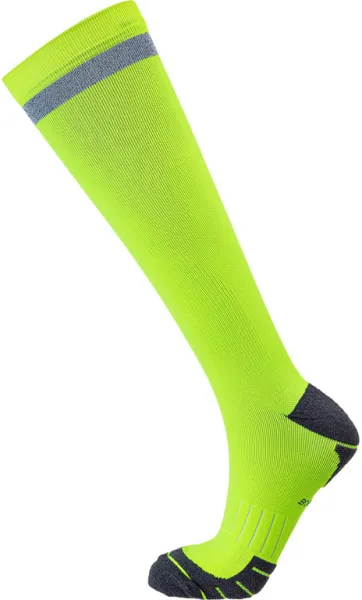 Endurance Torent Reflective Long - Running Socks with Compression - Safety Yellow - Size 39/
