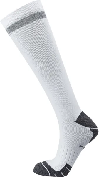 Endurance Torent Reflective Long - Compression Running Socks - White - Size 35/38