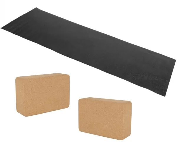 Odin Offer Package Yoga Mat + 2 pcs Cork Yoga Blocks